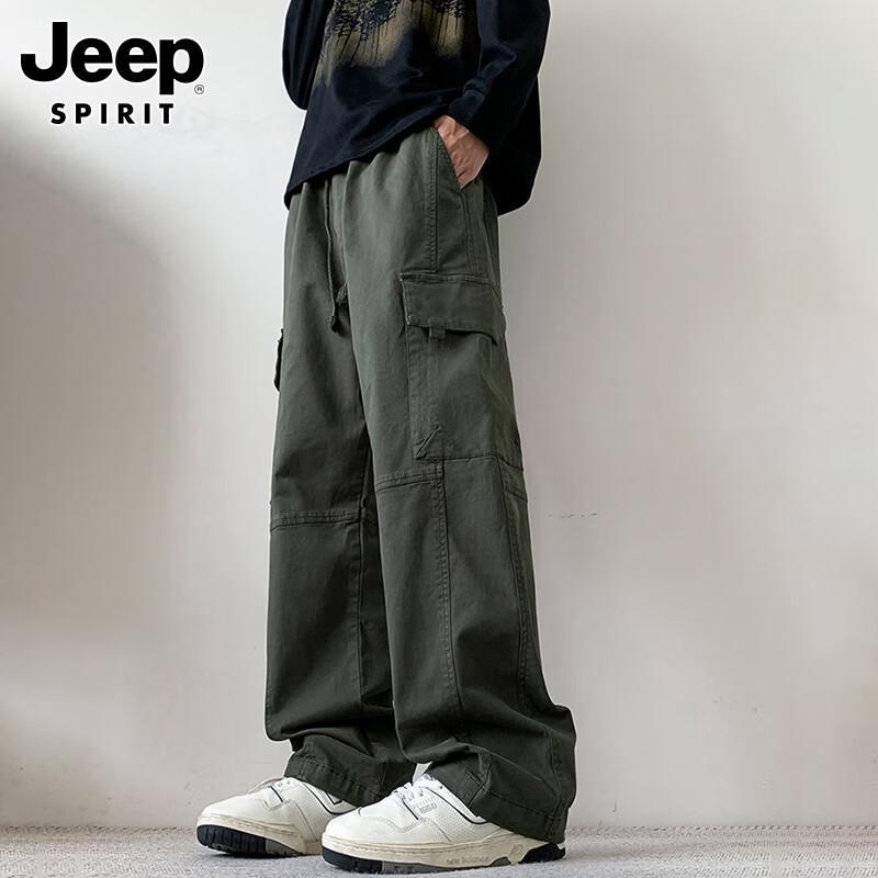 JEEP SPIRIT Men's Loose Straight Cargo Pants