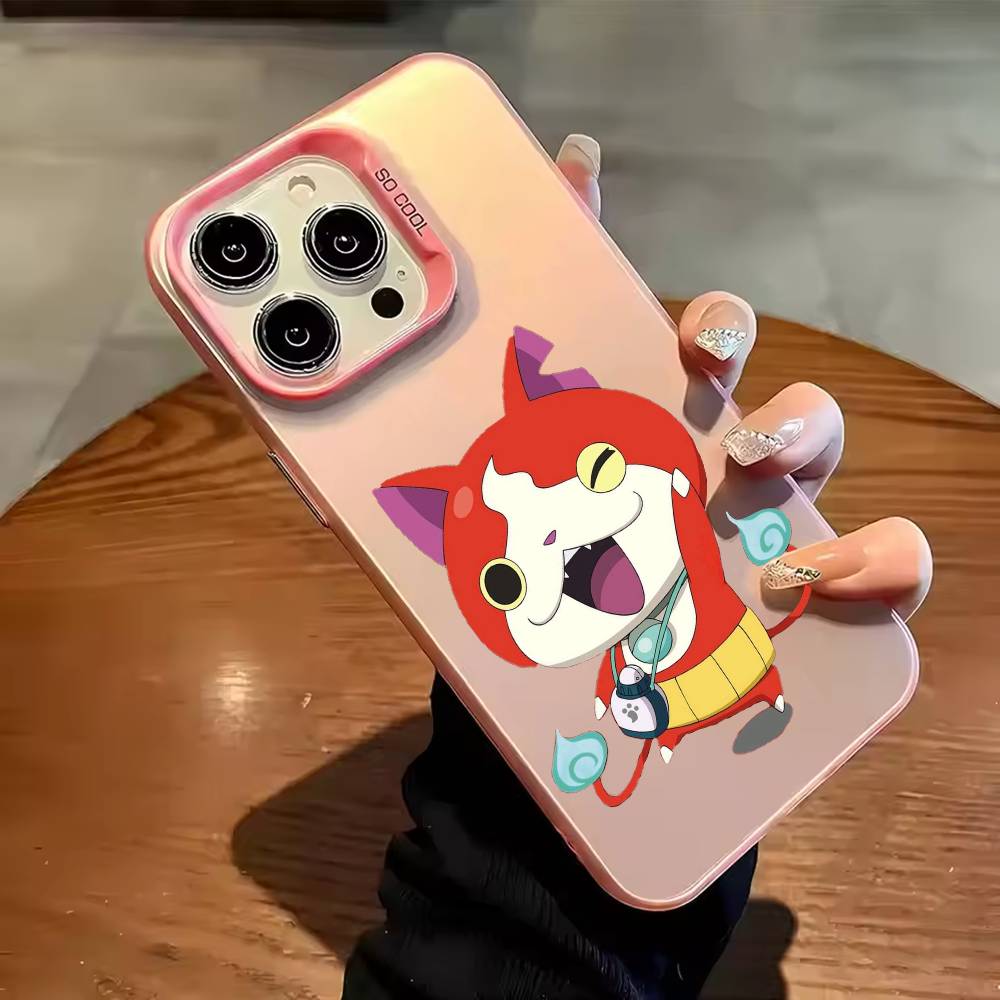 Y-Yokai Anime Watch Phone Case For iPhone 17,16,15,14,13,12,11,Pro Max,Plus Candy Silver Cover