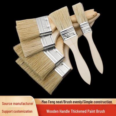 Wood Handle Bristle Brushes: Cleaning, Industrial, Barbecue & Thickened Hog Bristle Options