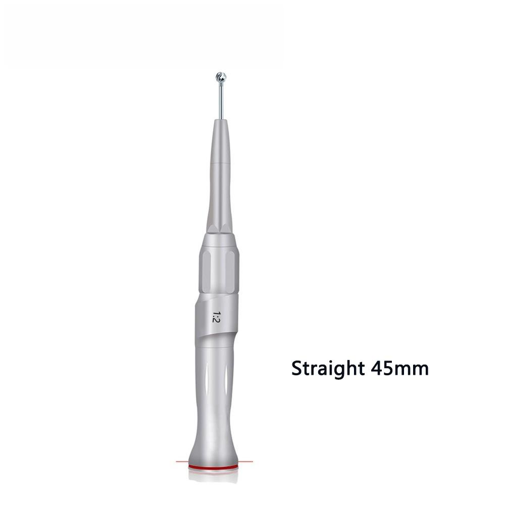 Dental 1:2 Surgical Angle Handpiece 20 Degree osteotomy 45/70MM burr surgical handpiece Dentist Tool Straight 45mm серебряный