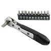 Screwdriver for Narrow Small Space Gap L-shaped Mini 36-tooth Ratchet Two-way Screwdriver Turning Right Angle