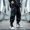 Pantalon simple couche grande taille pour homme, pantalon décontracté à cordon de serrage multi-poches hip-hop à la mode printemps et automne