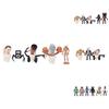 Set di Figure in PVC Skibidi Toilet Man 16 Pezzi Altezza 6-10cm