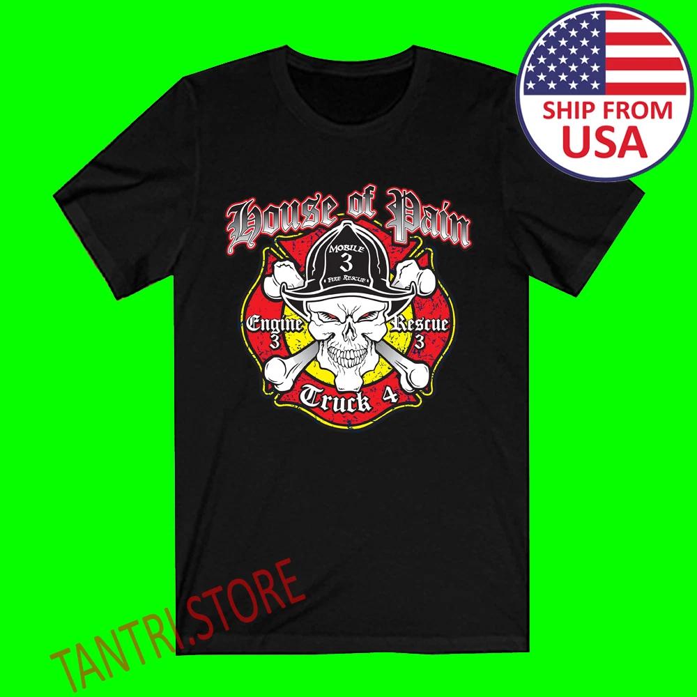 

House Of Pain Mobile Fire And Rescue Men s Black Size S to 3XL XL