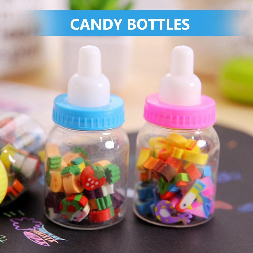 24Pcs Cute Feeder Shaped Candy Bottles Shower Favors Boxes Gender Reveal Party Supplies Plastic Candy Containers for Party