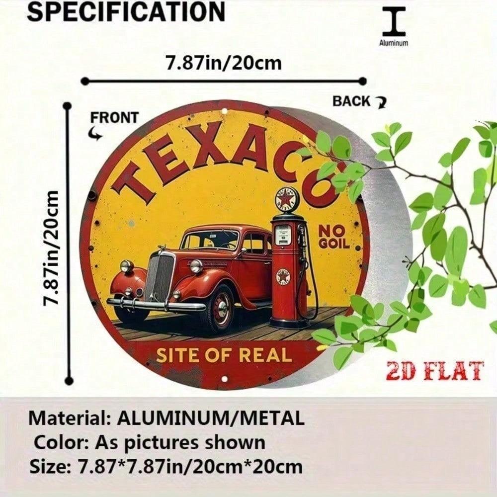 Vintage Texaco Metal Sign 12x18 Inch Retro Gasoline Garage Decor Man Cave Art