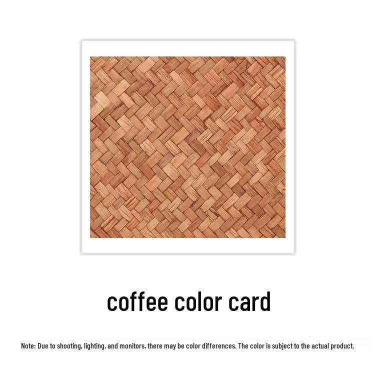 Seagrass Woven Cattail Desktop Storage Box with Lid - 4-Compartment Organizer for Cosmetics, Tea, Coffee Table, or Mooncakes