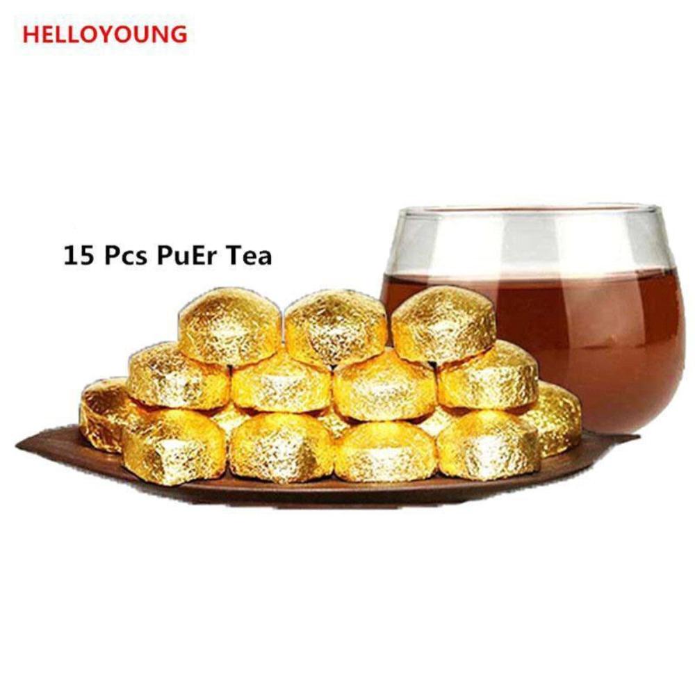 Organic Pu Er Tea 15 Bags, Natural Energy Detox Wellness Drink 01