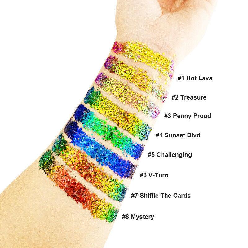 Multichrome Chameleon Eyeshadow Face Body Makeup Shining Aurora Pigment Chrome