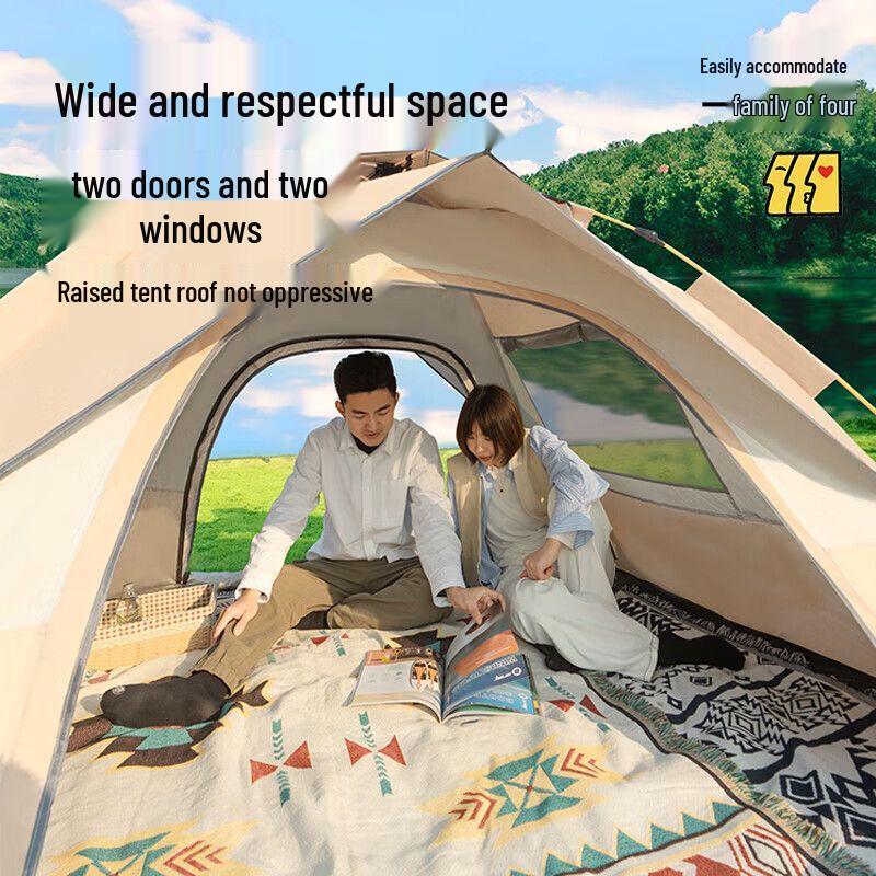 Explorer Automatic Quick-Open Camping Tent with Canopy