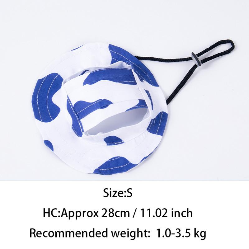 Pets Hat With Ear Holes Adjustable Baseball Cap For Medium Small Dogs Summer Dye Cats Sun Cap Pet Outdoor Hat Pet Supplies