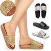 Sandales à plateforme Bling Été Femmes Pantoufle Nouvelle Mode Strass Dame Pantoufle de Plage Chaussures Tongs Slides Talons Hauts WSH3646