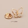 High-End No-Sew Clover Bow Brooch for Shirt Collars
