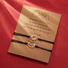 Set di Braccialetti Sole Luna Bracciale Rigido Fatto a Mano Regolabile Braccialetto in Corda Intrecciata Per Coppia Donne Uomini Signora Ragazze Ragazzi Regalo di San Valentino