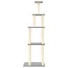 VidaXL Arbre à chat avec griffoirs en sisal gris clair 183 cm 171745