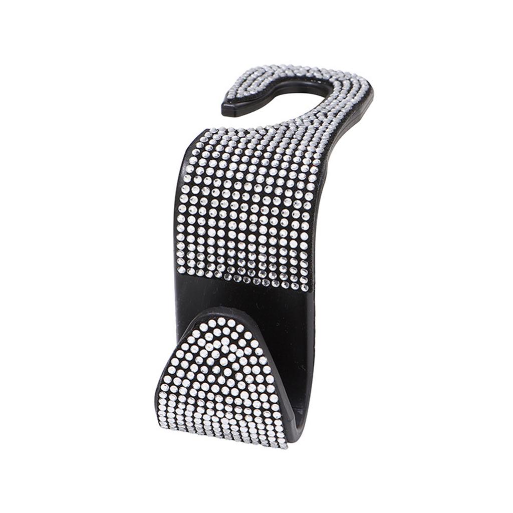 1PC Car Seat Headrest Hook Headrest Car Seat Hook Bling With Rhinestone Diamond Diamond Hanger Back Seat Organizer For Purse Food Coats Handbag