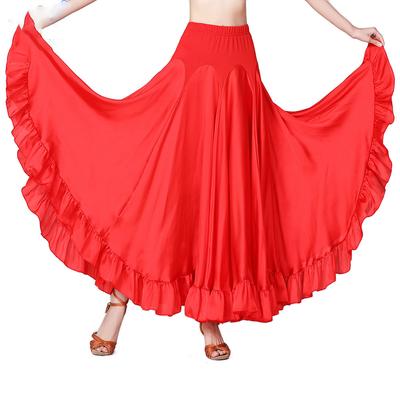 Rochie de dans standard națională, modernă, socială, fustă mare, leagăn, lungime, nouă, rochie de competiție pentru scenă, fustă mare, leagăn, vals