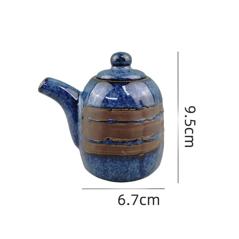 1/3 Pcs Japanese Style Soy Sauce Pot Japanese Sushi Vinegar Bottle Oil Olive Dispenser Jiaozi Seasoning Jar Ceramic Sauce Bottle