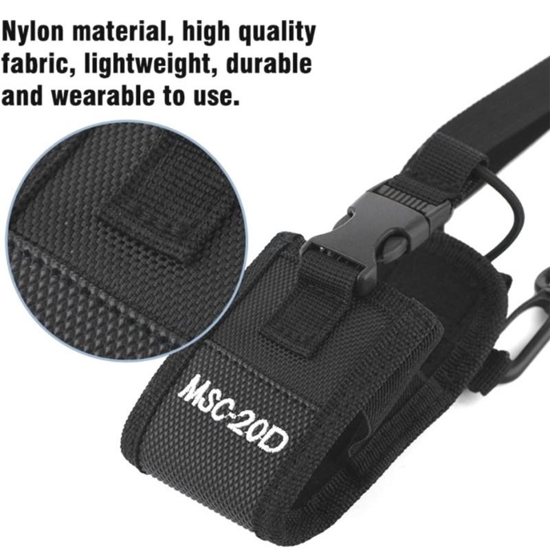 Nylon Belt Case Bag Two Way Radio Holder Holsters Portable Nylon Belt Bag Storage Pouch
