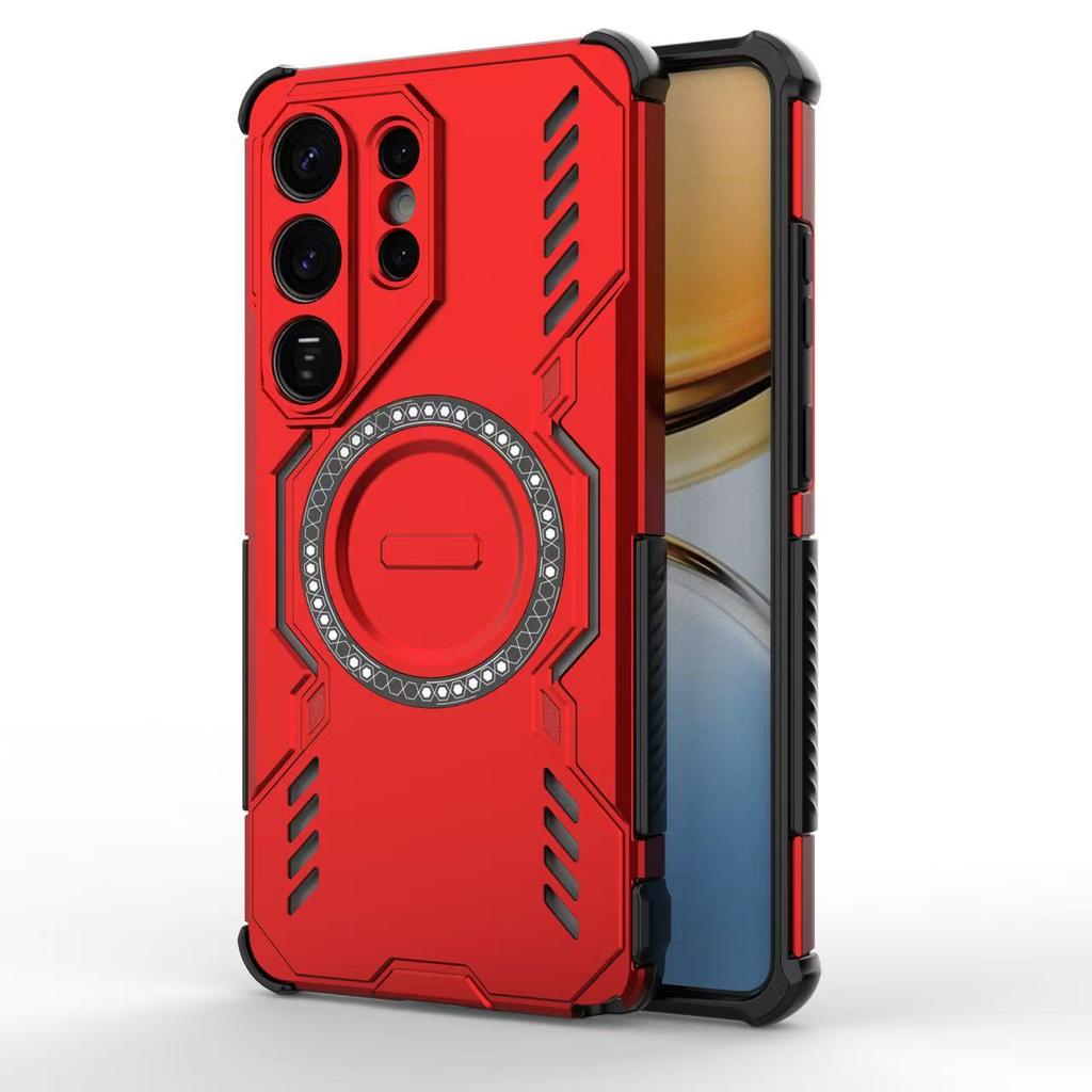 Case for Samsung Galaxy S24 S25 S26 S23 Ultra Plus Edge S26 PRO S24 S25 FE Armor Hard Magnetic Shockproof Lens Protective Cover