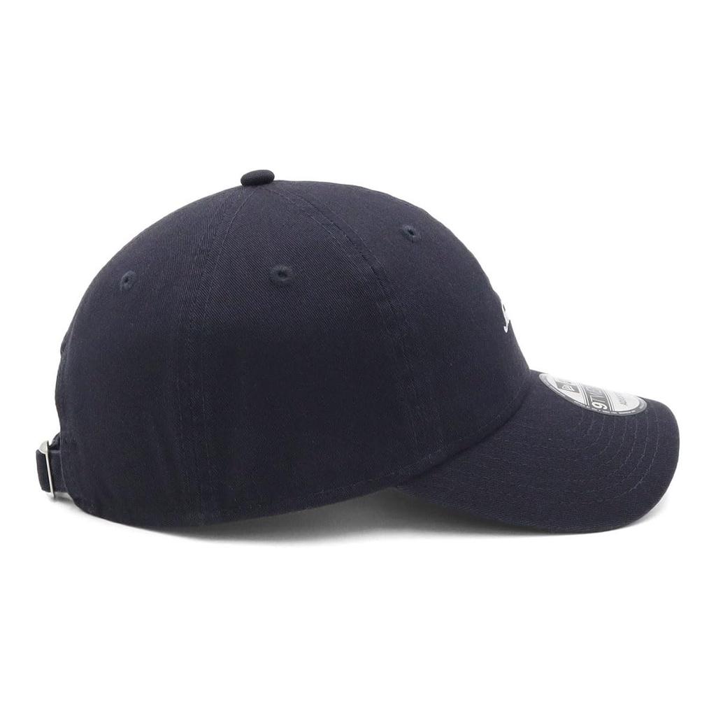 New Era 9TWENTY Low Cap with Script Size 920 Washed MNLOGO NVY 25J Logo, Navy, M/L, White,