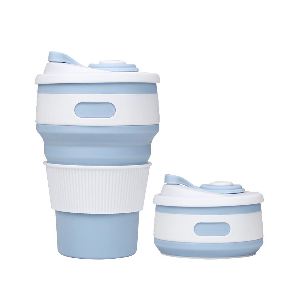 Silicone Folding Portable 350ml Cup – High-Temperature Resistant and Retractable for Outdoor Use