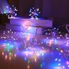 LED  Fireworks Light Solar Indoor Fairy Garden Lights 8 Lighting Modes DIY Starburst Solar Lamps Holiday Decorative Lights 3 Lighting Color