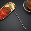 Stainless Steel Honey Dipper Honey Stirrer Multi-Purpose Mixing Spoon for Tea Cocktails Honey Stirring Rod for Syrup Jam Drinks