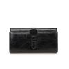 New women's wallet solid color fashion long wallet fashion magnetic buckle change purse