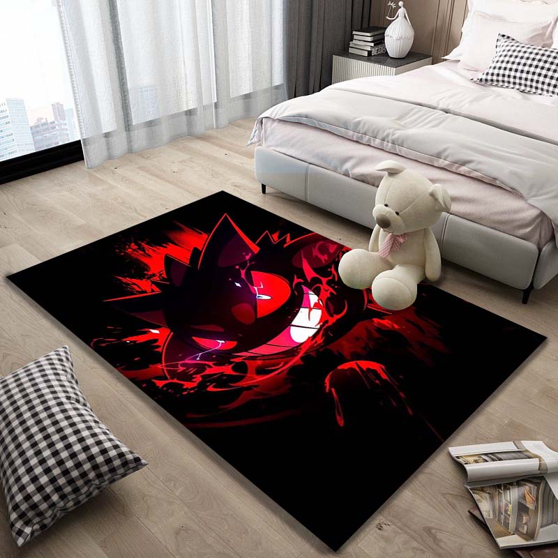 Gengar Pattern Rug - Non-slip Kitchen and Outdoor Rug, Yoga Rug, Home and Bedroom Decor, Birthday Gift