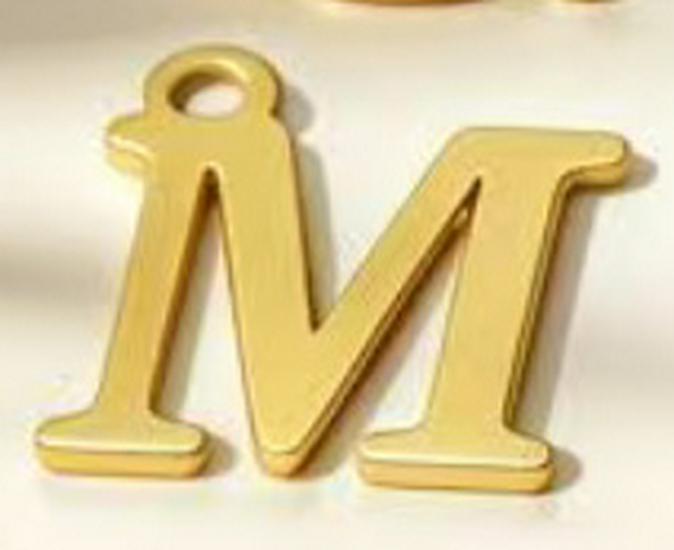 DIY Jewelry Accessories: 26 Alphabet Titanium Steel Pendants for Bracelets, Necklaces, Handmade Charms