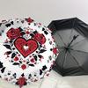 1PC Rose Heart Umbrella-8-Rib Reinforced Portable Folding Travel Suitable for All Seasons Outdoor Daily Use Is an Ideal Choice  -K0346