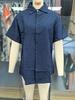 Men's Summer Linen-Style Short-Sleeve Loose Casual Beach Shirt