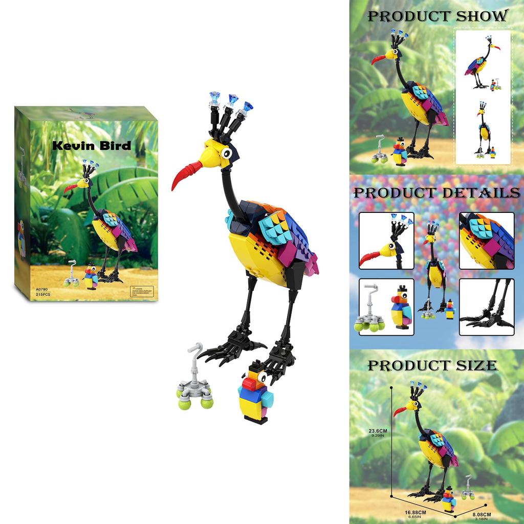 Up Kevin Bird Assembling Building Block Set Models Ornaments Kid Toys For Creative Kids And Collectors