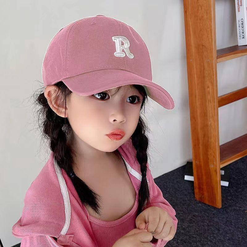 

New Kids Sun Protection Hat Spring & Fall Sun-Shade All-Match Peaked Cap Little Boy Girl Baseball Cap Summer Baby Kids baseball cap-pink