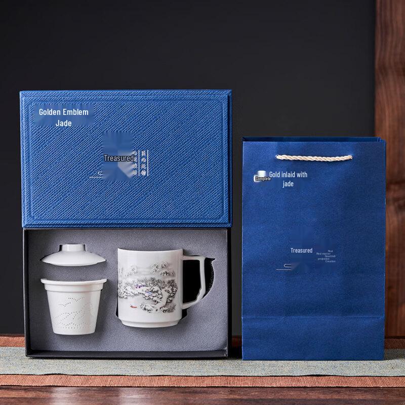 Mutton-Fat Jade Porcelain Tea Set