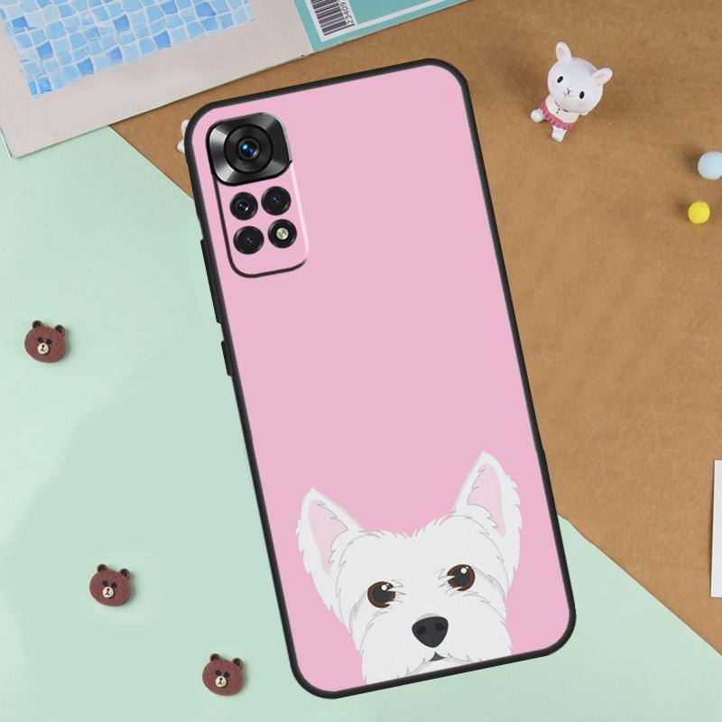

Cartoon Westie Dog Case For Xiaomi Redmi 14C 10C 12C 13C Cover For Redmi Note 13 Pro 14 9 10 11 12 10S 11S 12S Redmi Note 10 4G