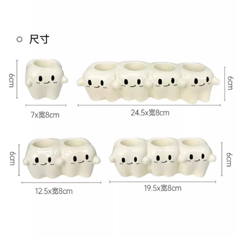 Electric Toothbrush Holder Ceramic Soft Cute Shelf Toothpaste Washstand Toothbrush Household Storage Rack Toothbrush Holder
