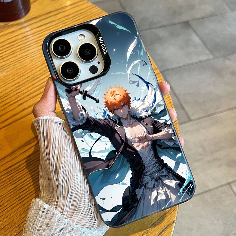 

2022 Чехол для телефона I-Ichigo Bleach-TYBW для iPhone 16 17 15 14 12 13 Pro Max Черный Конфетный Матовый Ударопрочный Чехол iPhone12PRO