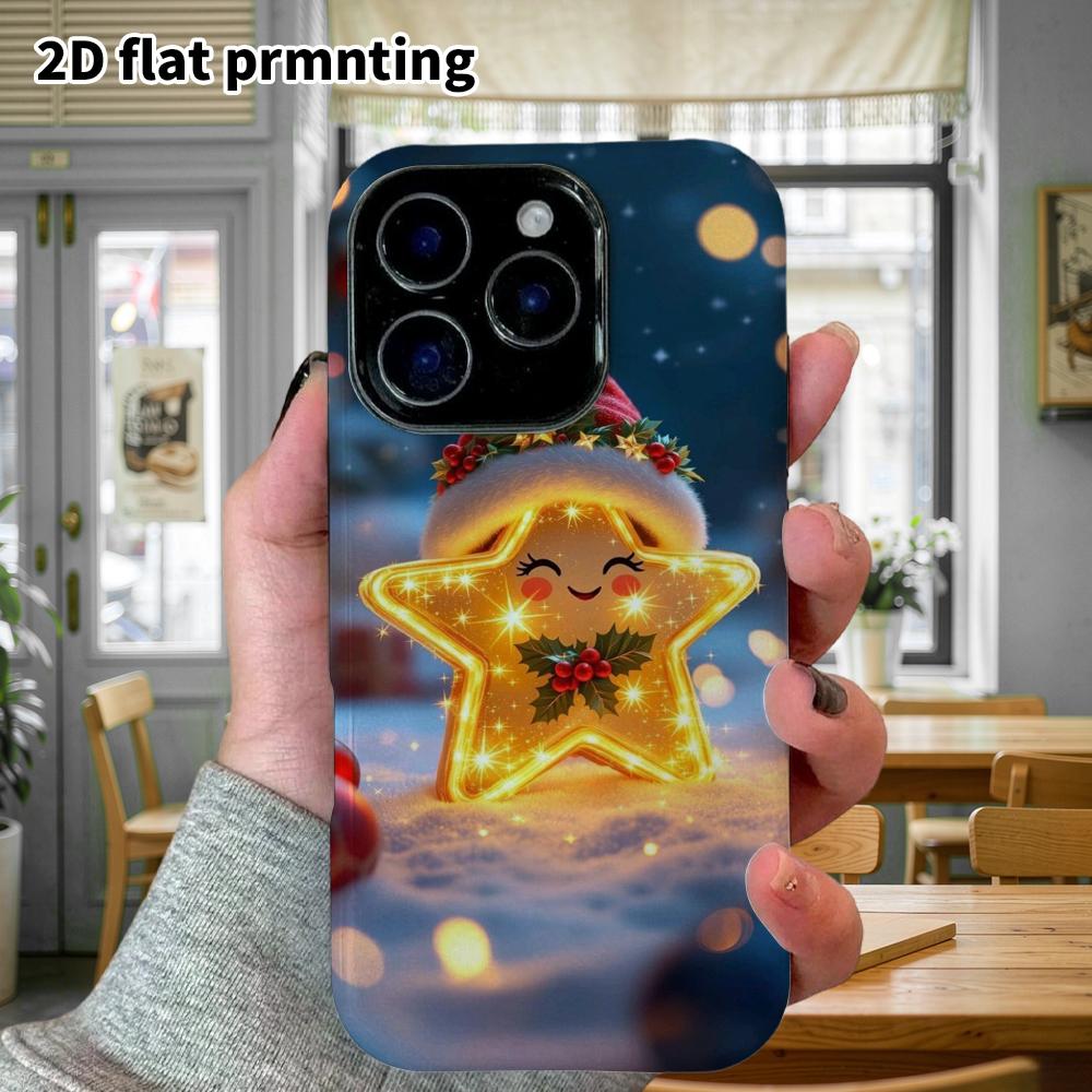 Phone Case: 2D Flat Samsung Galaxy A34 A35 M05 M06 S20 S22 S21 FE Plus 5G Protective Case, Christmas Stars, Perfect Holiday Gift for Christmas and Hal
