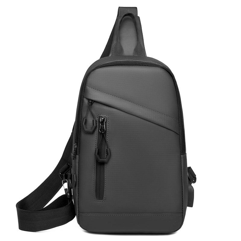 Men's Breast Bag Fashionable and Simple New Messenger Bag Leisure Sports Shoulder Bag Small Bag Outdoor Commuter Backpack