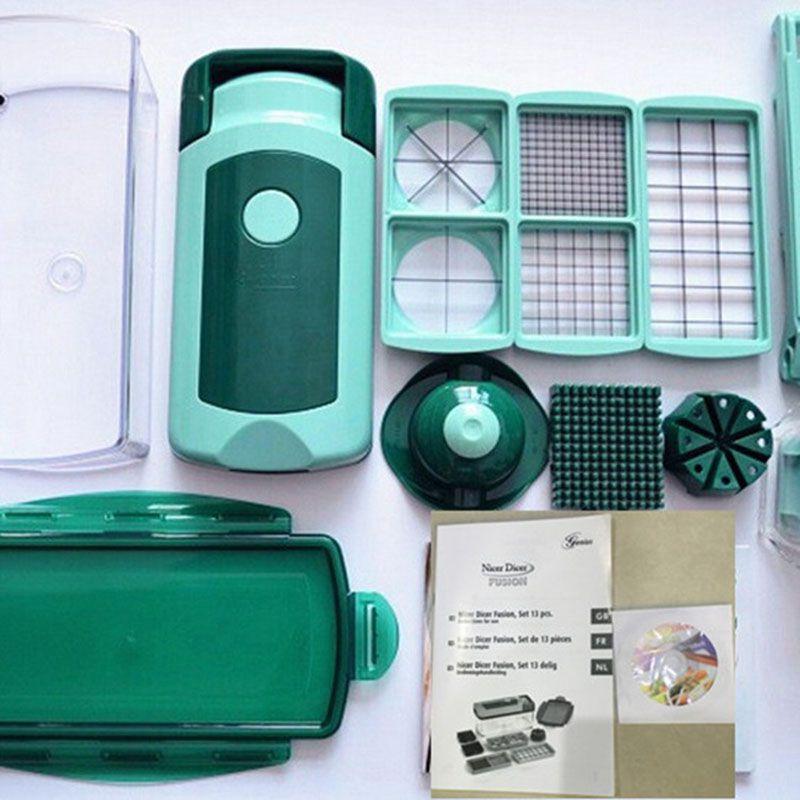 Multi-functional Easy Food Chopper Vegetable Cutter Slicer With Durable Stainless Steel Blades For Effortless Kitchen Prep