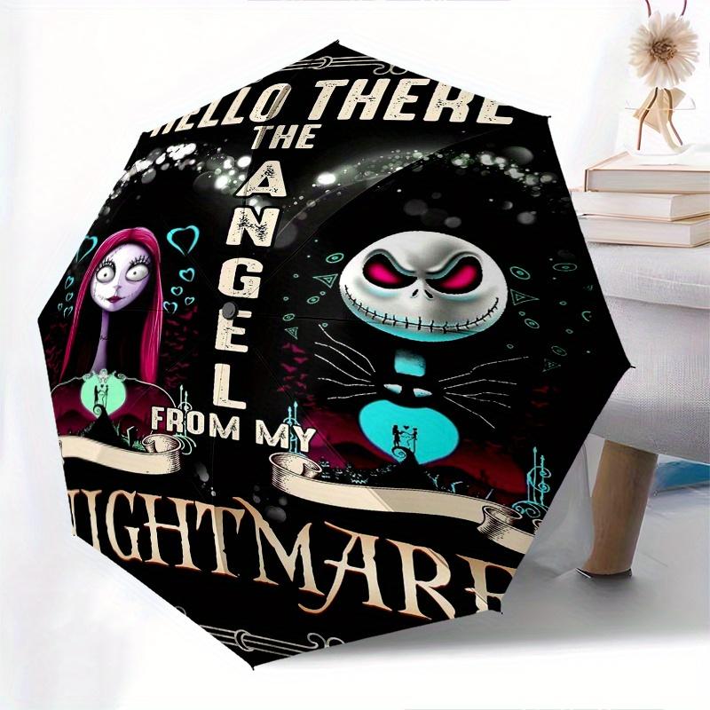

HELLO THERE THE ANGEL FROM MY NIGHTMARE Automatic Open/CloseCartoon Umbrella-CuteUmbrella with Cute Design, Portable 3-Fold Compact Umbrella