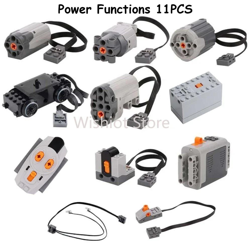 Legoeds-compatible MOC Technical Power Functions M Motor 8883 Modified Remote Control Power Group Train Lithium Battery Box 9686