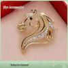 Eco-friendly Hollowed Horse Brooch: Color-Preserving, Stylish Unisex Design, Perfect for Lapels and Corsages