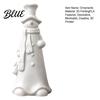 DIY White Ornament for Painting 3D Printed Smiling Snowman Statue Christmas Decor Minimalist Tall Holiday Store Display Props Tabletop Figurine Xmas