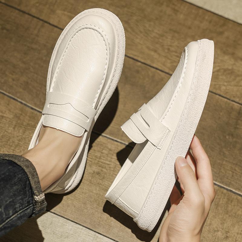 Fashion Quality Men Casual Low Shoes Leather Men Fashion Business Party Wedding Loafers Moccasins Light Comfortable Flats Driving Shoes