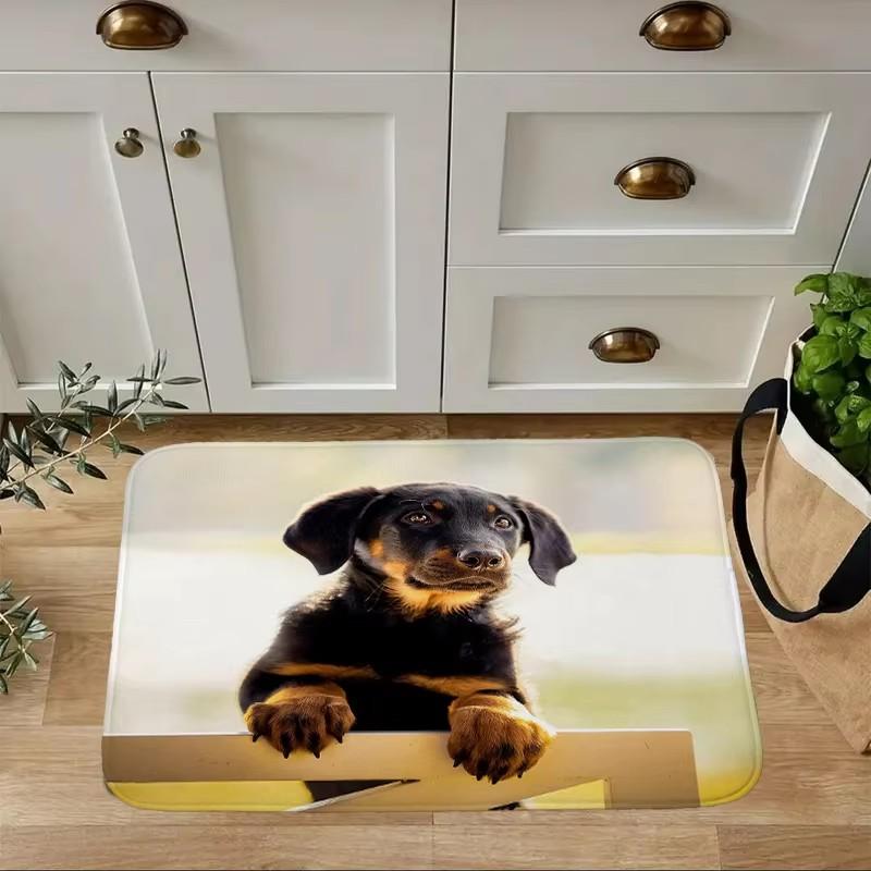 Mini Dachshund Dog Door Mat Decor Animal Pattern Print Rug Living Room Bedroom Entrance Doormat Kitchen Front Non-slip Carpet