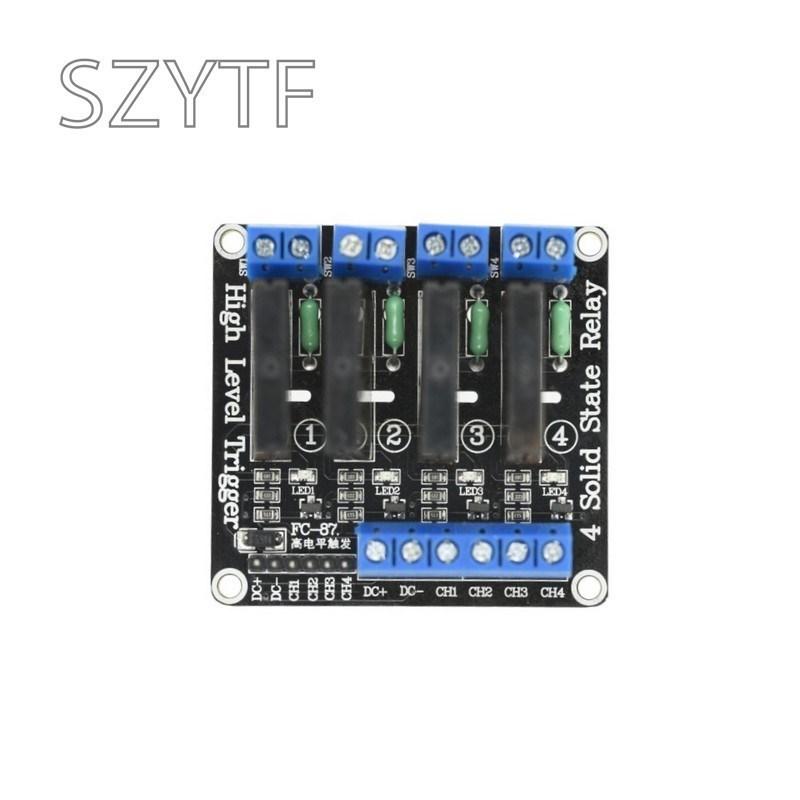 1 2 4 8 Channel 5V 12V 24V DC Relay Module Solid State High Level SSR AVR DSP G3MB-202P Relay 250V 2 for Arduino Raspberry Pi