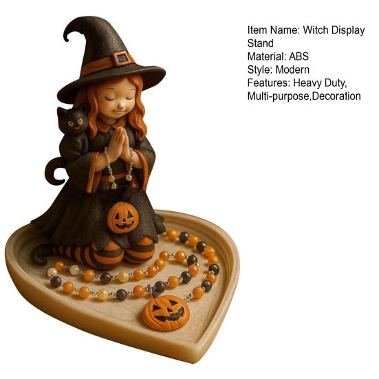 Halloween Witch Display Stand Multi-purpose Jewelry Key Trinkets Holder Organizer Home Office Desktop Decoration Ornament